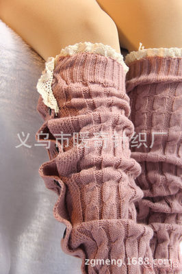 【歐美熱賣蕾絲花邊過膝靴套毛線針織襪套麻花暖腳套廠家直銷現(xiàn)貨】義烏市暖奇針織廠 - 產(chǎn)品庫(kù)